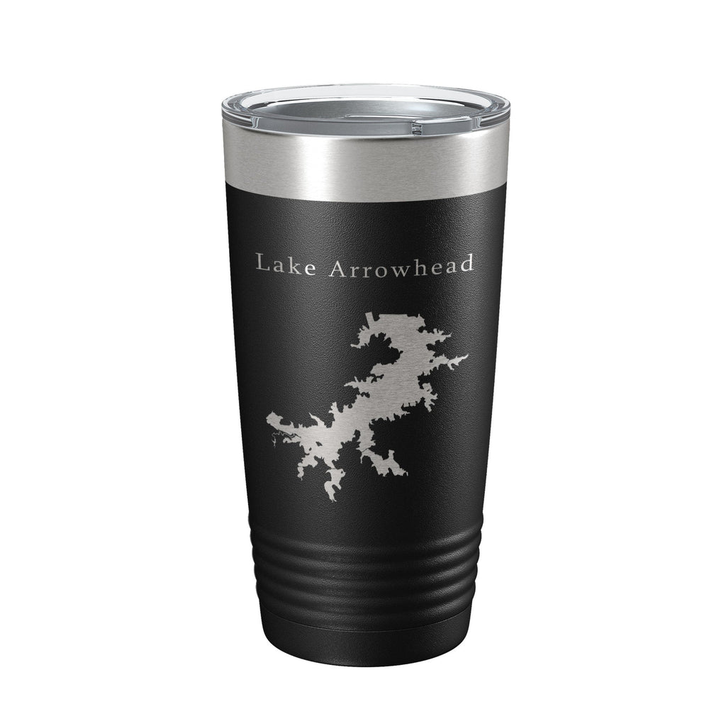 Lake Arrowhead Map Tumbler Travel Mug Insulated Laser Engraved Coffee Cup Texas 20 oz