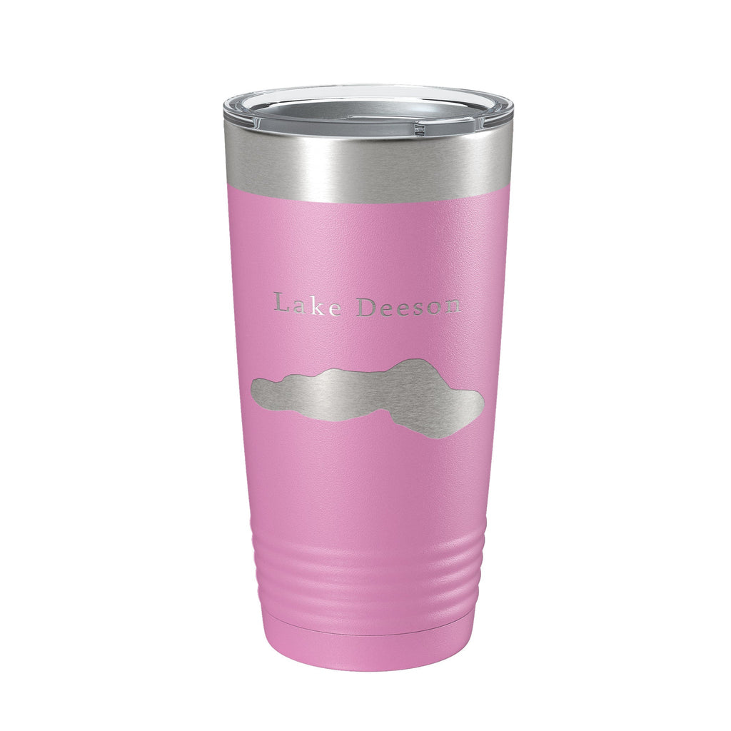 Lake Deeson Map Tumbler Travel Mug Insulated Laser Engraved Coffee Cup Florida 20 oz