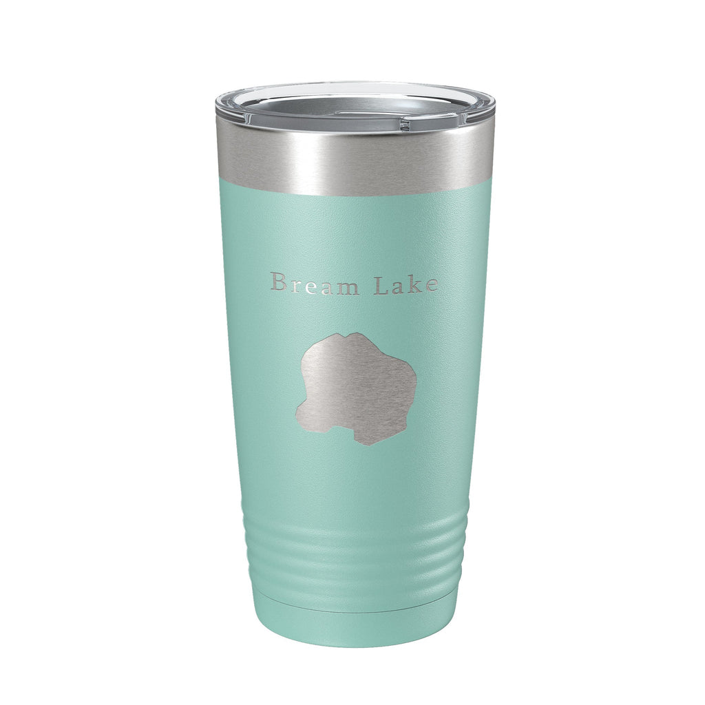 Bream Lake Map Tumbler Travel Mug Insulated Laser Engraved Coffee Cup Florida 20 oz
