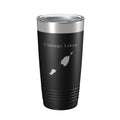 Chicago Lakes Map Tumbler Travel Mug Insulated Laser Engraved Coffee Cup Colorado 20 oz