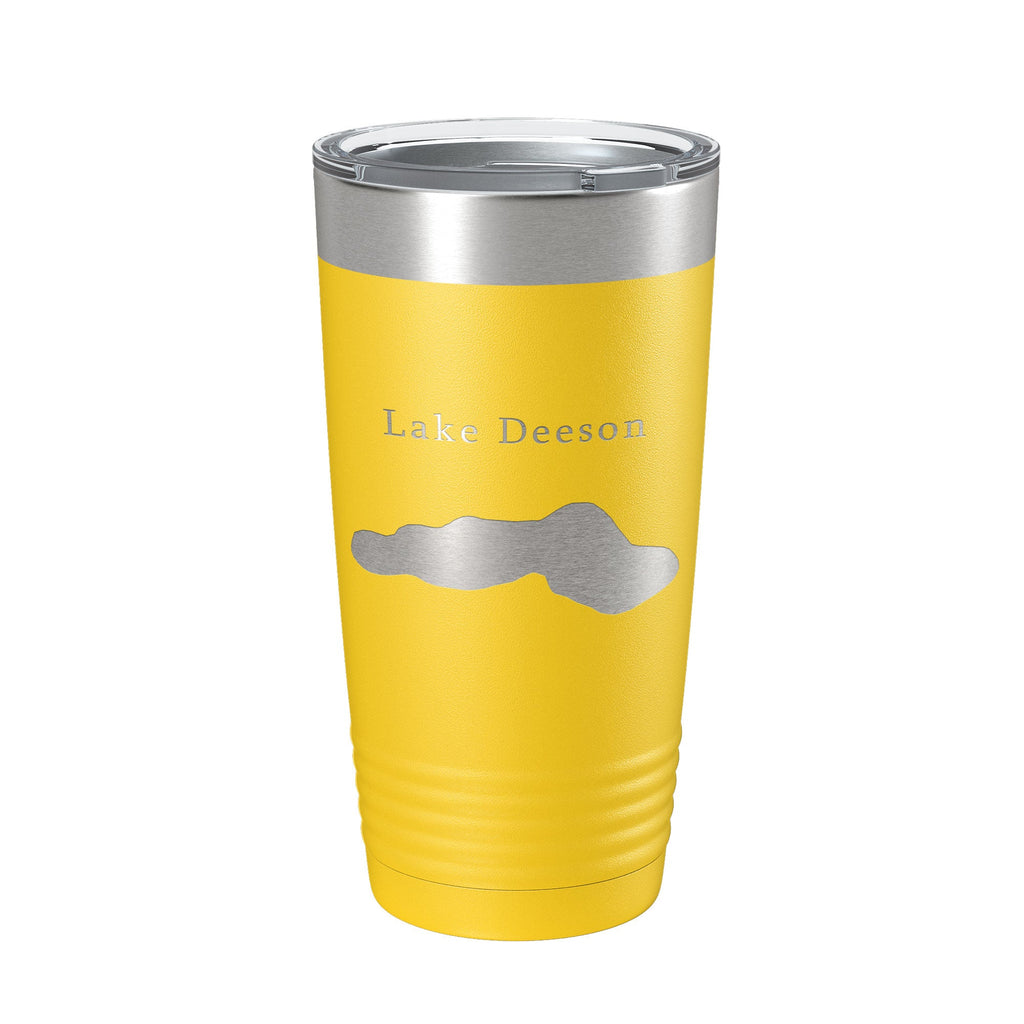 Lake Deeson Map Tumbler Travel Mug Insulated Laser Engraved Coffee Cup Florida 20 oz