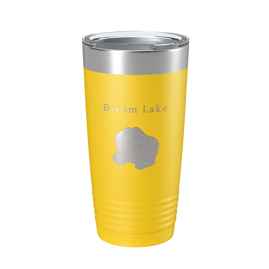 Bream Lake Map Tumbler Travel Mug Insulated Laser Engraved Coffee Cup Florida 20 oz