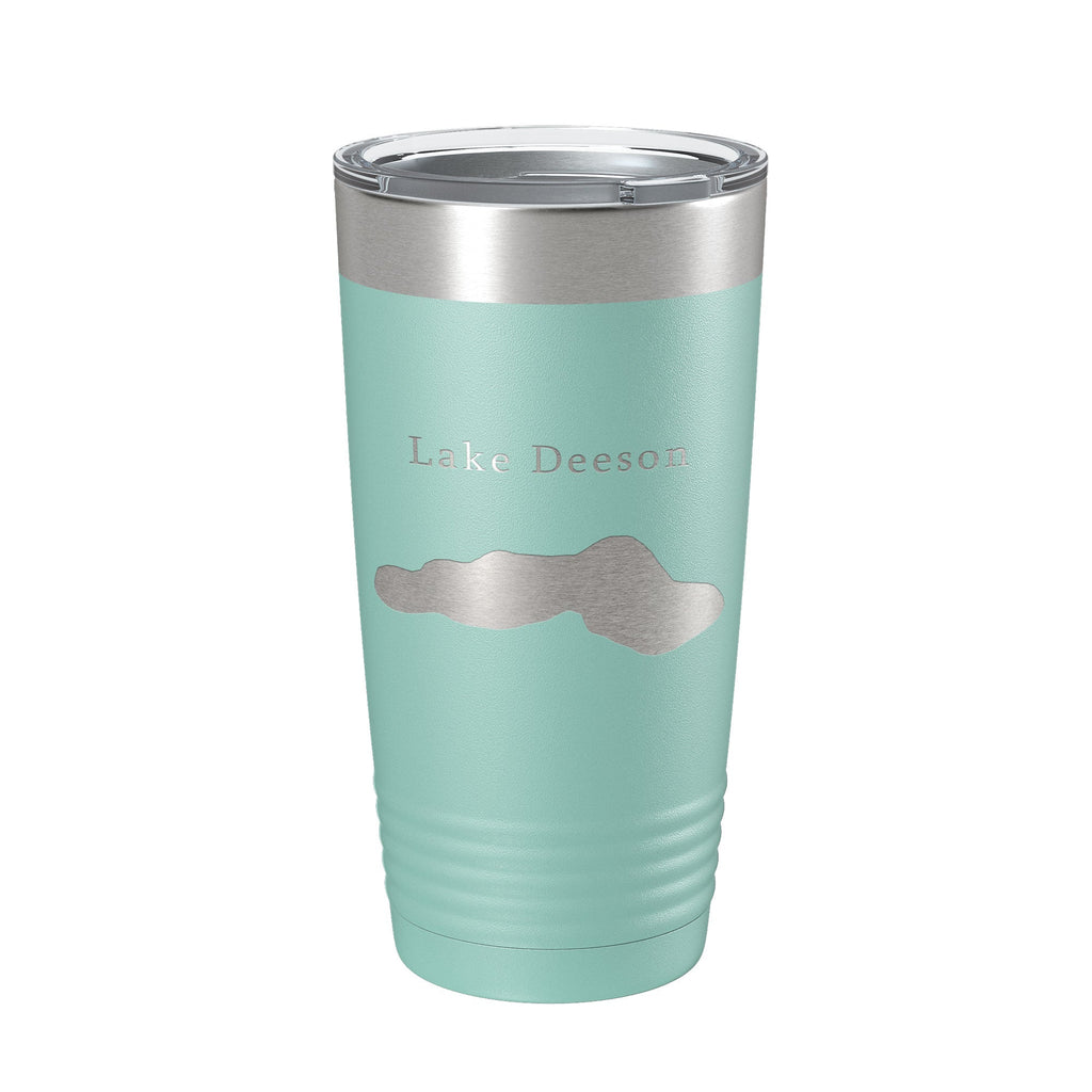 Lake Deeson Map Tumbler Travel Mug Insulated Laser Engraved Coffee Cup Florida 20 oz