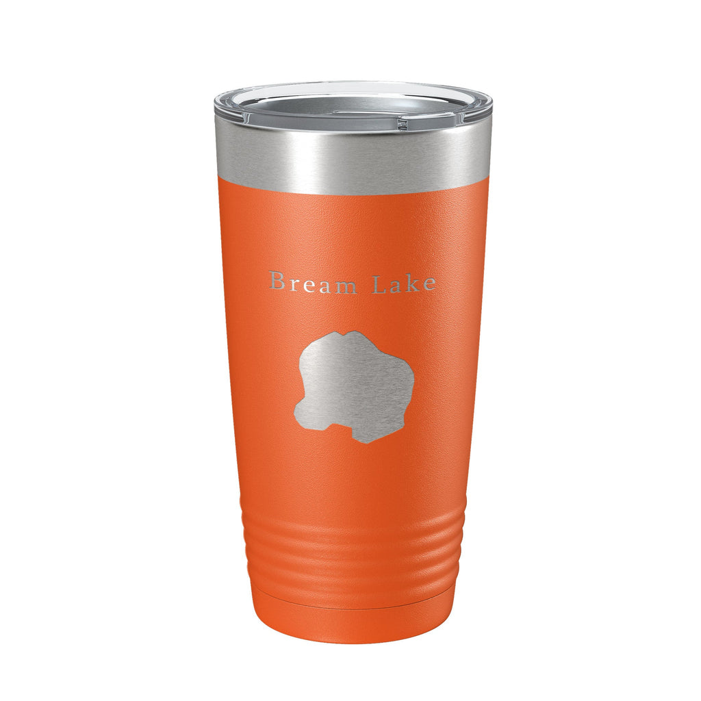 Bream Lake Map Tumbler Travel Mug Insulated Laser Engraved Coffee Cup Florida 20 oz