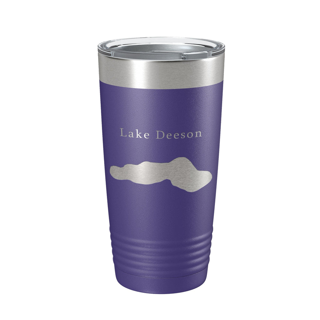 Lake Deeson Map Tumbler Travel Mug Insulated Laser Engraved Coffee Cup Florida 20 oz