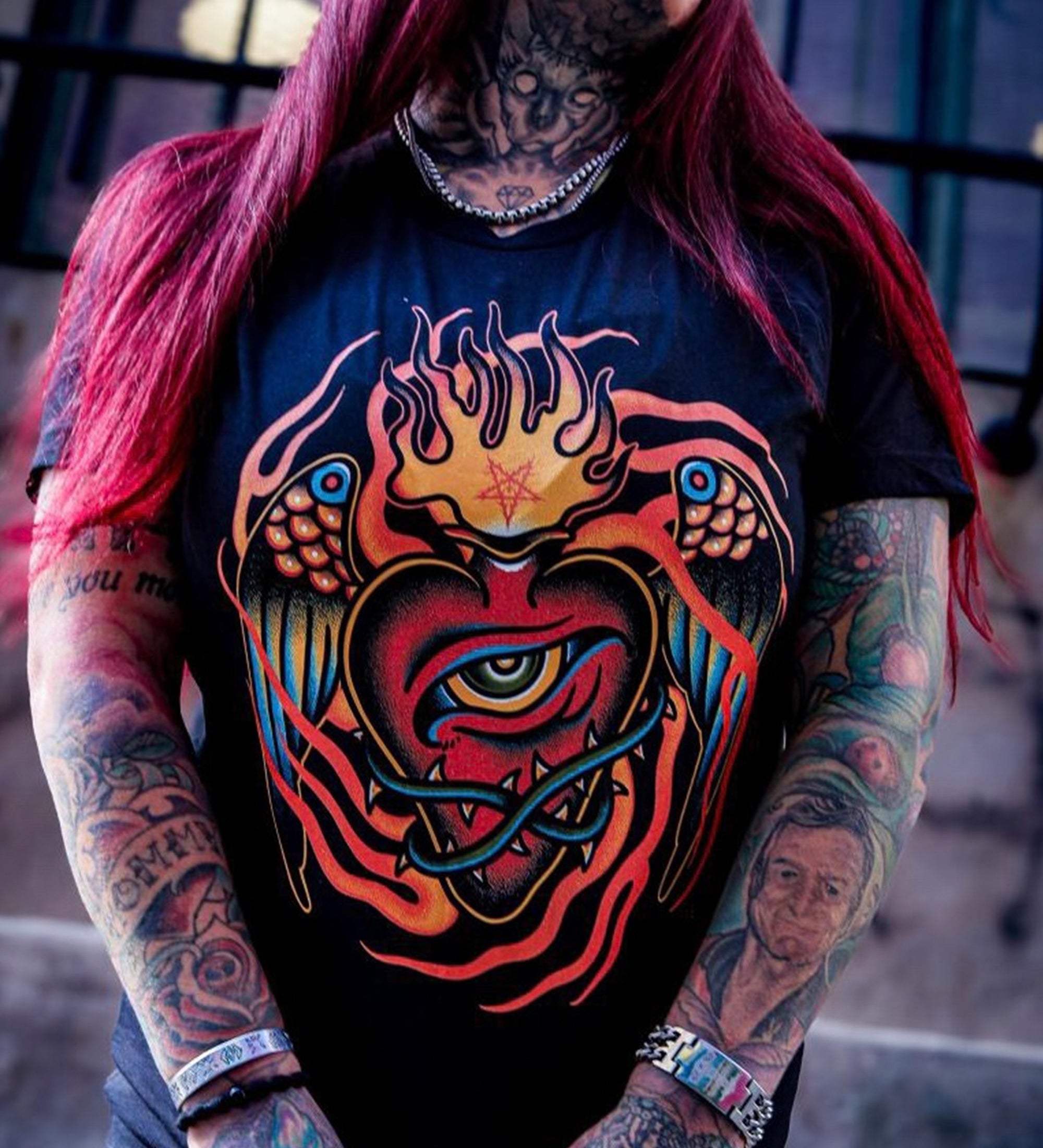 Cursed Heart Tattoo T-shirt