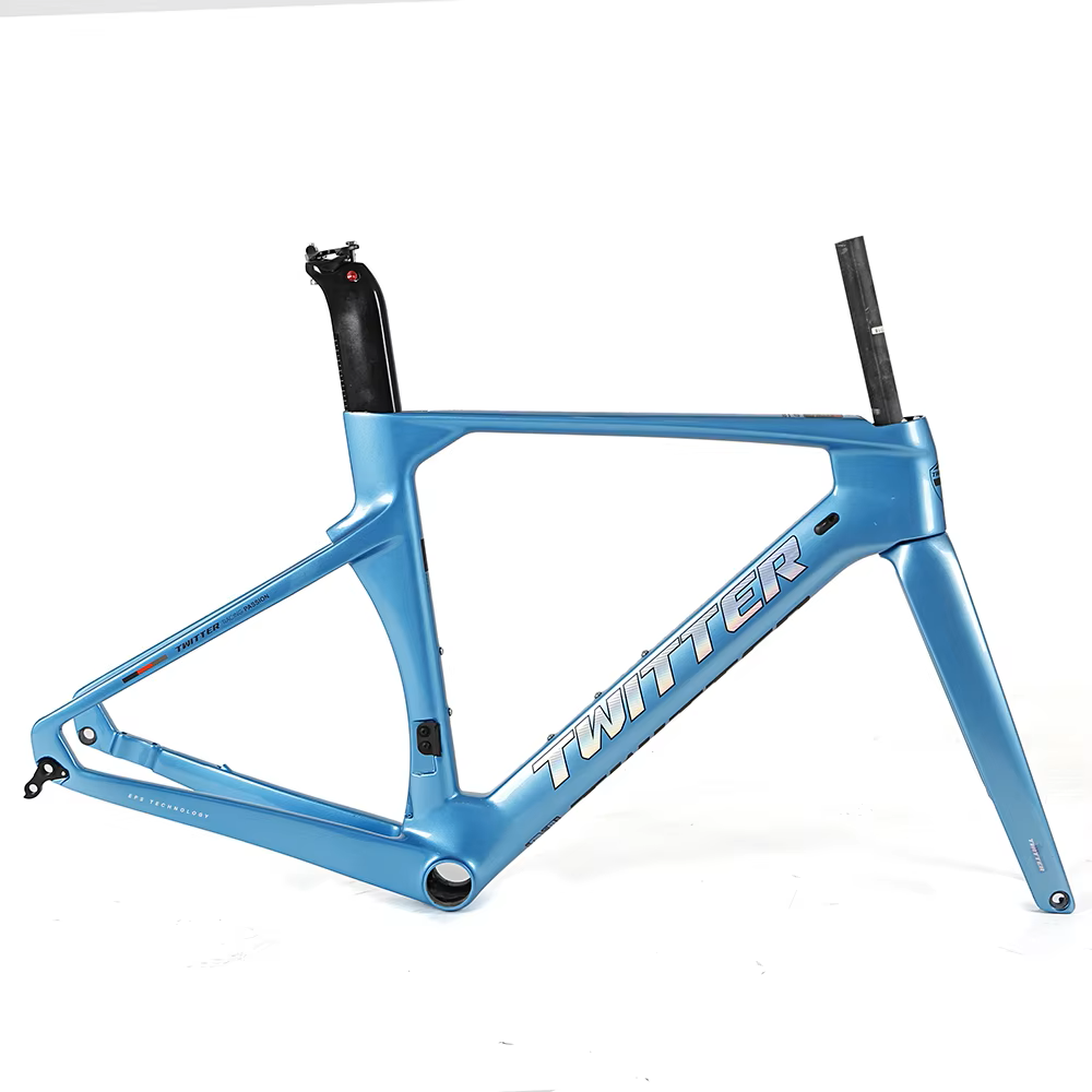 TWITTER R10-C Carbon Road Frame Set – T800, 700C, Aero Design, Gloss+UV Decals