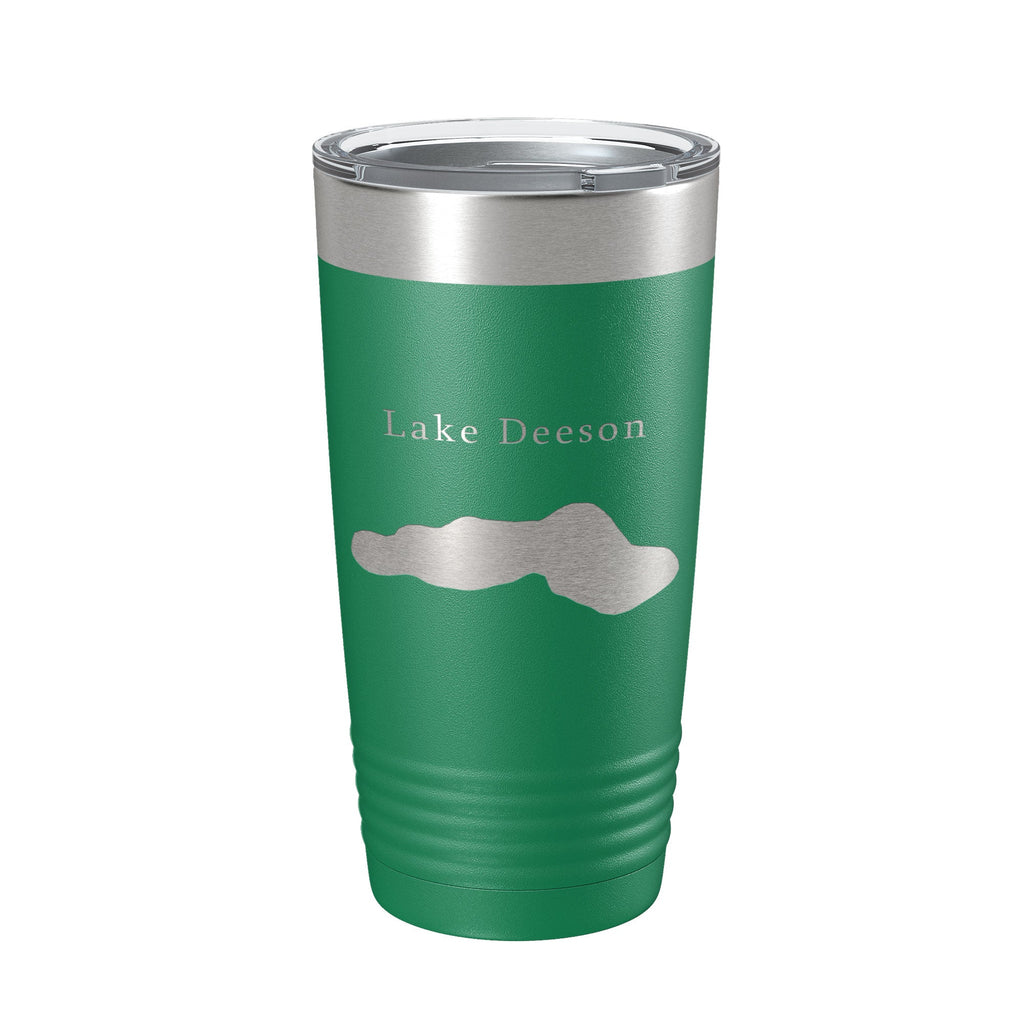 Lake Deeson Map Tumbler Travel Mug Insulated Laser Engraved Coffee Cup Florida 20 oz