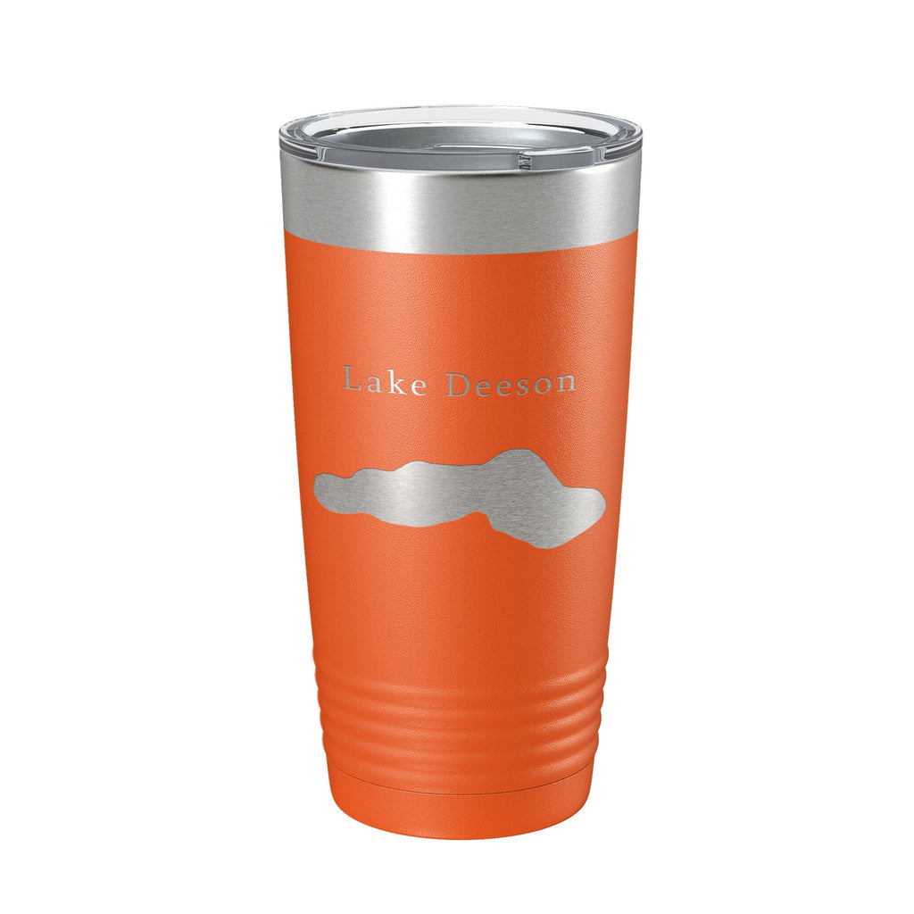 Lake Deeson Map Tumbler Travel Mug Insulated Laser Engraved Coffee Cup Florida 20 oz