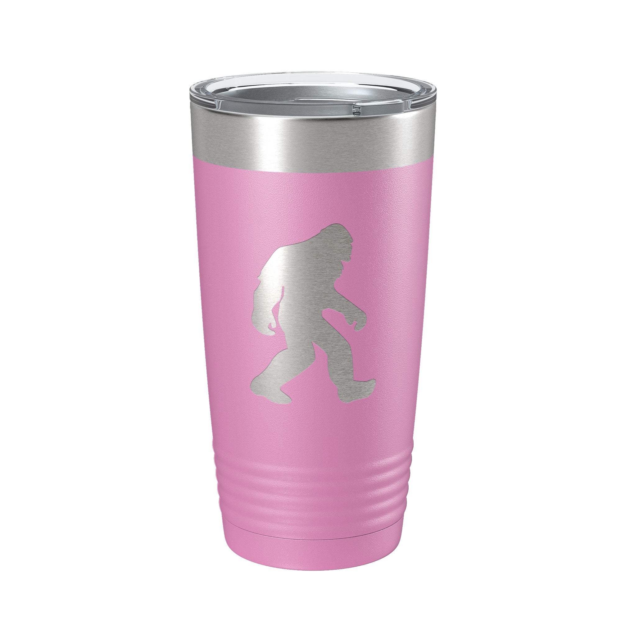 Bigfoot Tumbler Sasquatch Travel Mug Insulated Laser Engraved Coffee Cup Outdoorsman Gift Bigfoot Shadow Yeti Silhouette 20 oz