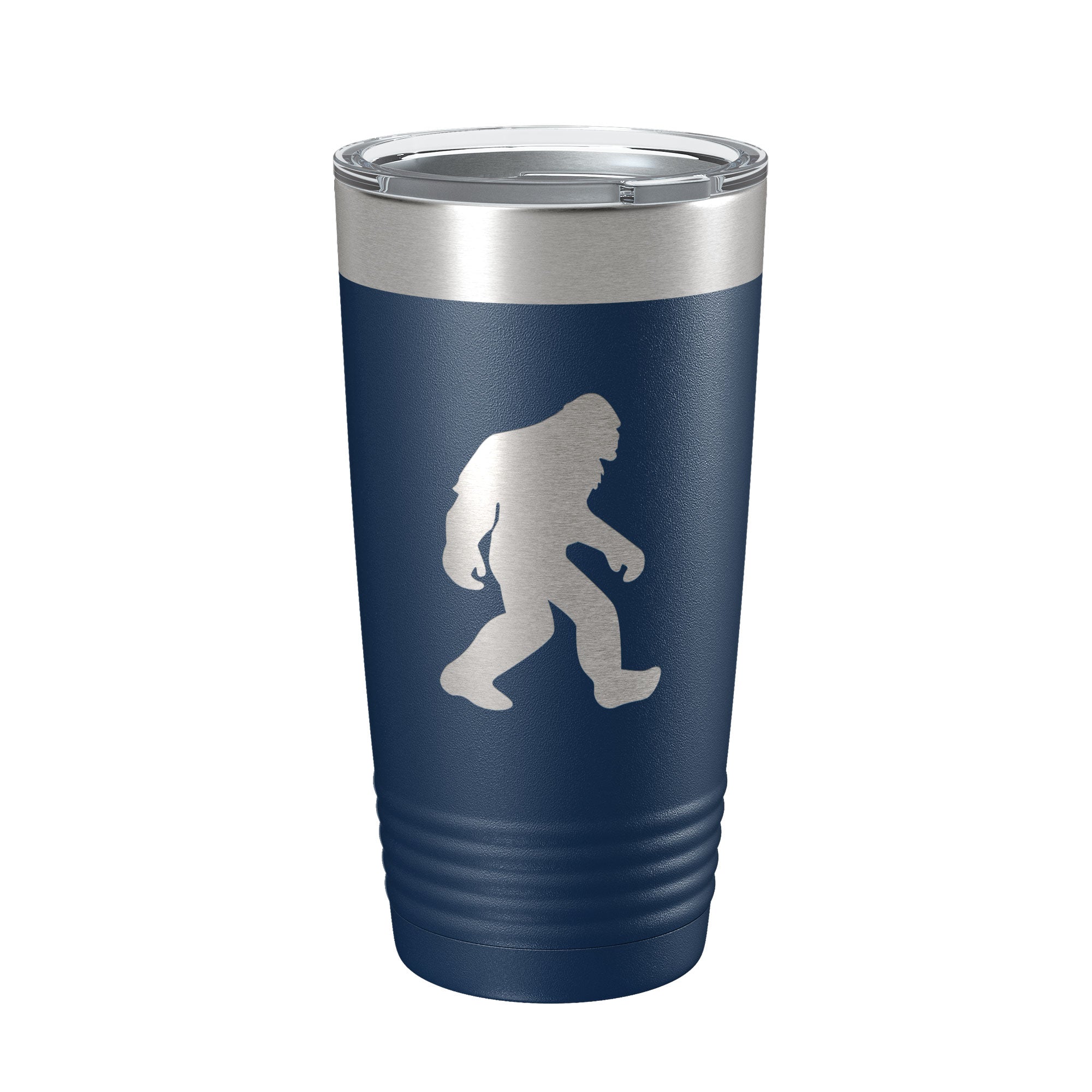 Bigfoot Tumbler Sasquatch Travel Mug Insulated Laser Engraved Coffee Cup Outdoorsman Gift Bigfoot Shadow Yeti Silhouette 20 oz