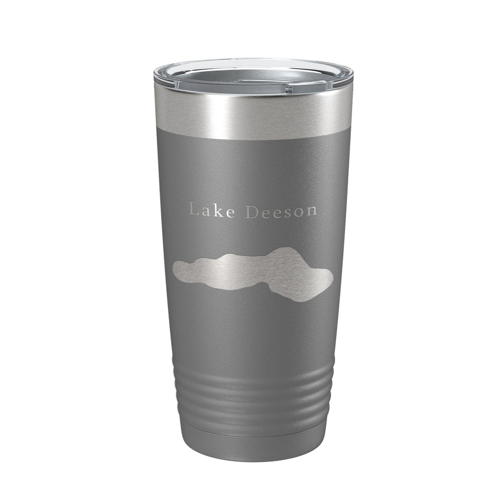 Lake Deeson Map Tumbler Travel Mug Insulated Laser Engraved Coffee Cup Florida 20 oz