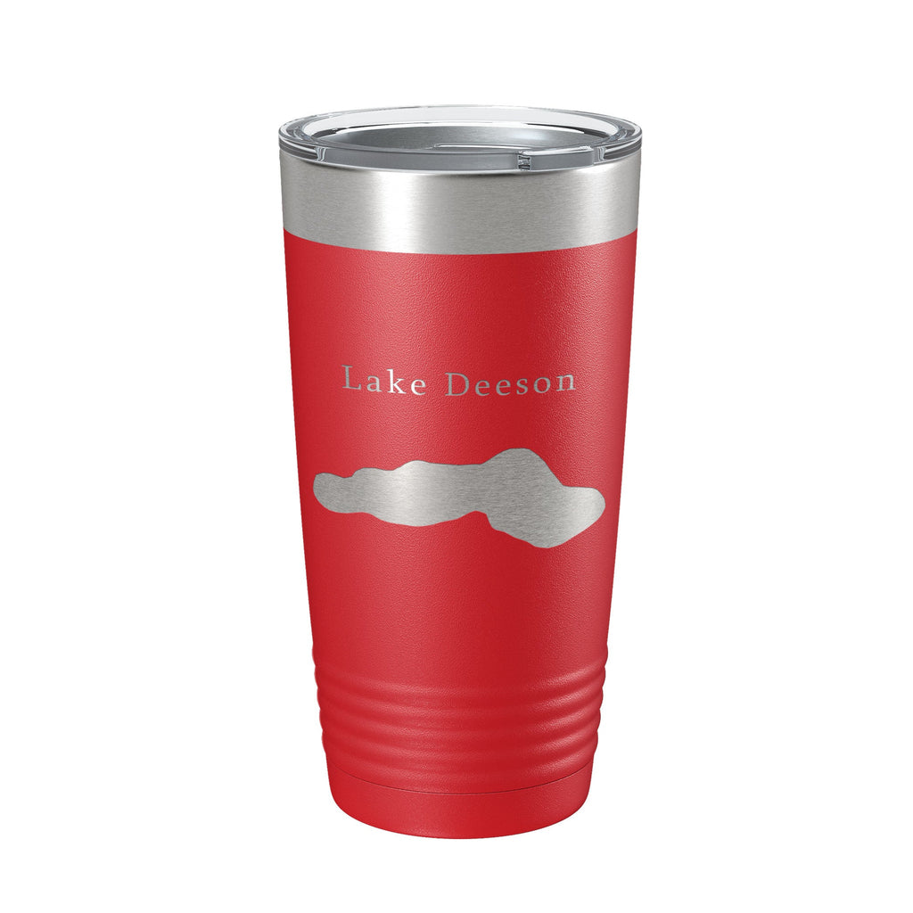 Lake Deeson Map Tumbler Travel Mug Insulated Laser Engraved Coffee Cup Florida 20 oz