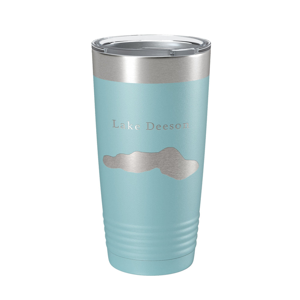 Lake Deeson Map Tumbler Travel Mug Insulated Laser Engraved Coffee Cup Florida 20 oz