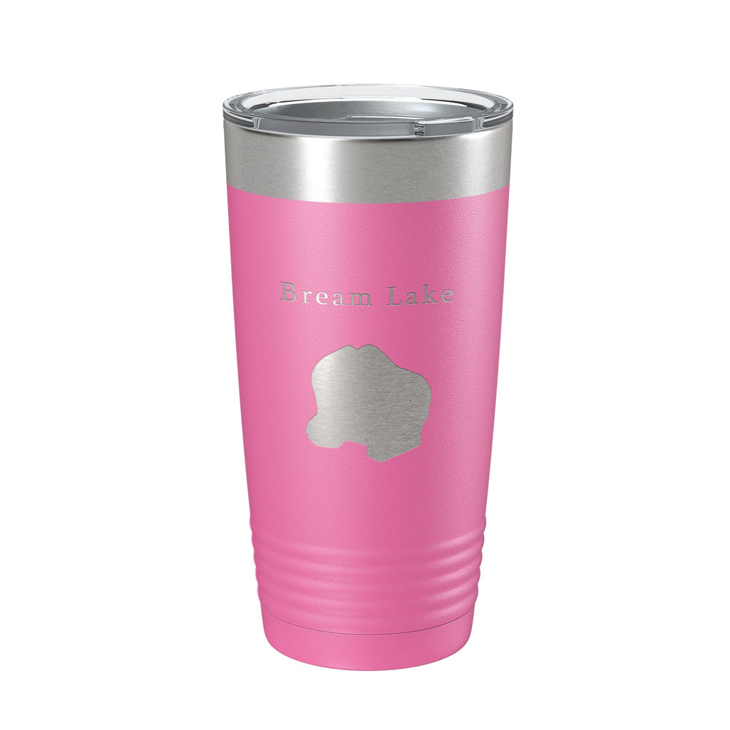 Bream Lake Map Tumbler Travel Mug Insulated Laser Engraved Coffee Cup Florida 20 oz