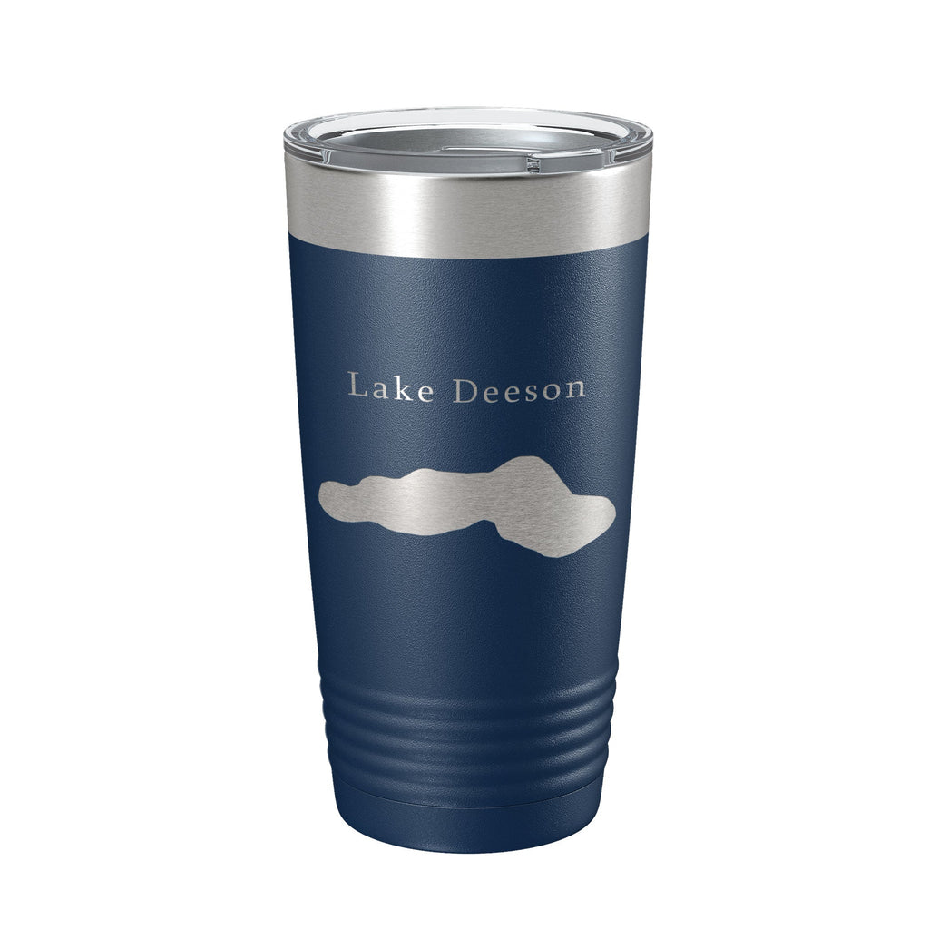 Lake Deeson Map Tumbler Travel Mug Insulated Laser Engraved Coffee Cup Florida 20 oz