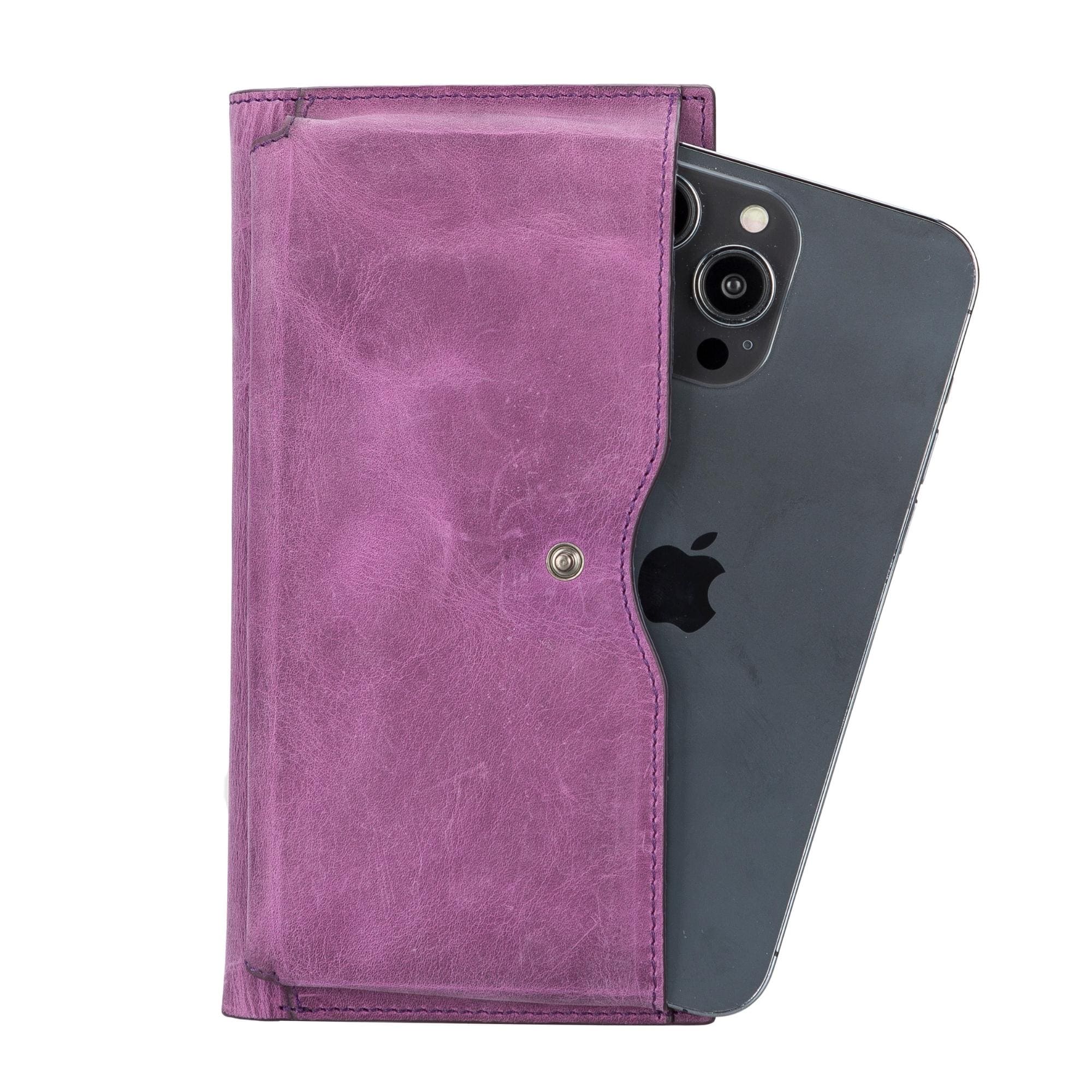 Riverton Women's Leather Wallet with Cell Phone Section